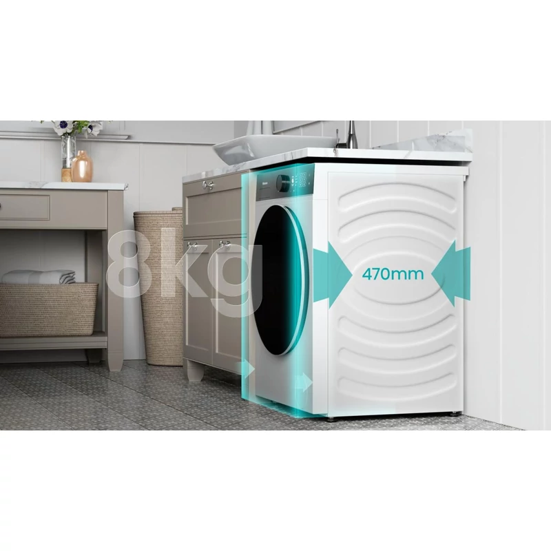 Hisense WF5i8043BWF előltöltős mosógép 8kg 50cm mély