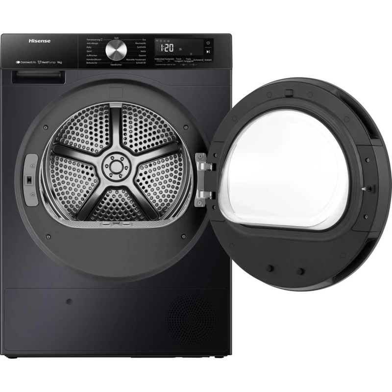 Hisense DH3S902BB3 hőszivattyús szárítógép 9kg fekete