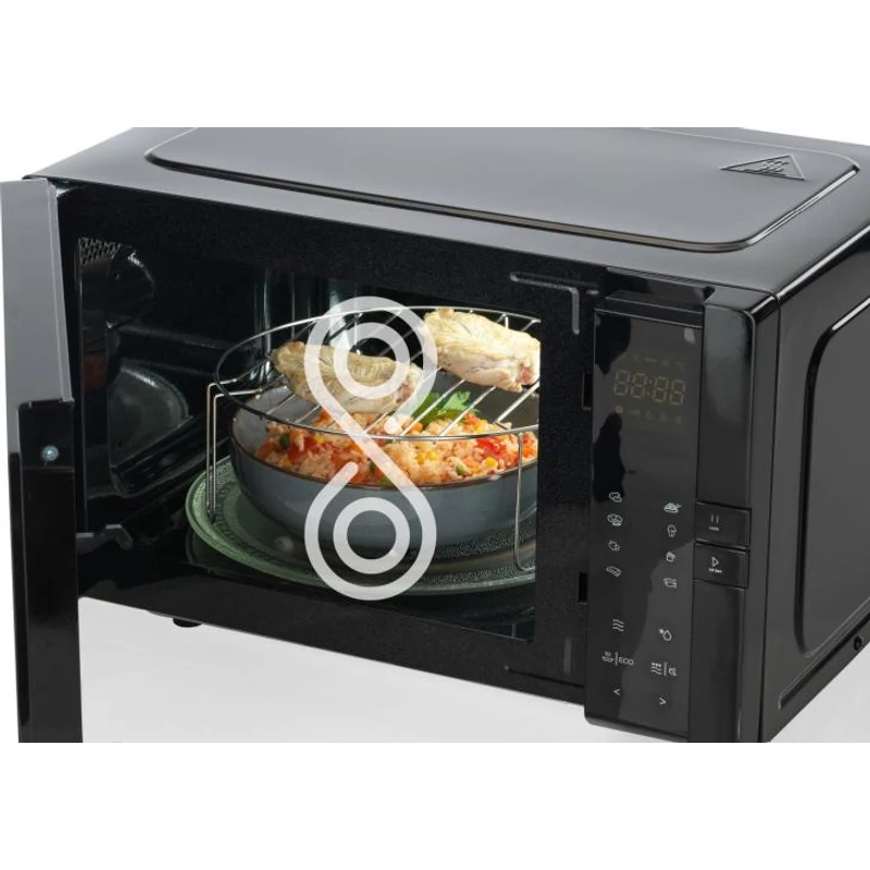Hisense H25MOBS4HGI szabadonálló mikrohullámú sütő grilles 25L fekete