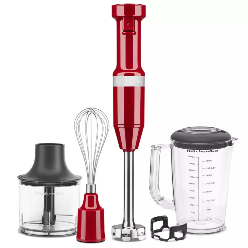 KitchenAid 5KHBV83EER botmixer szett piros