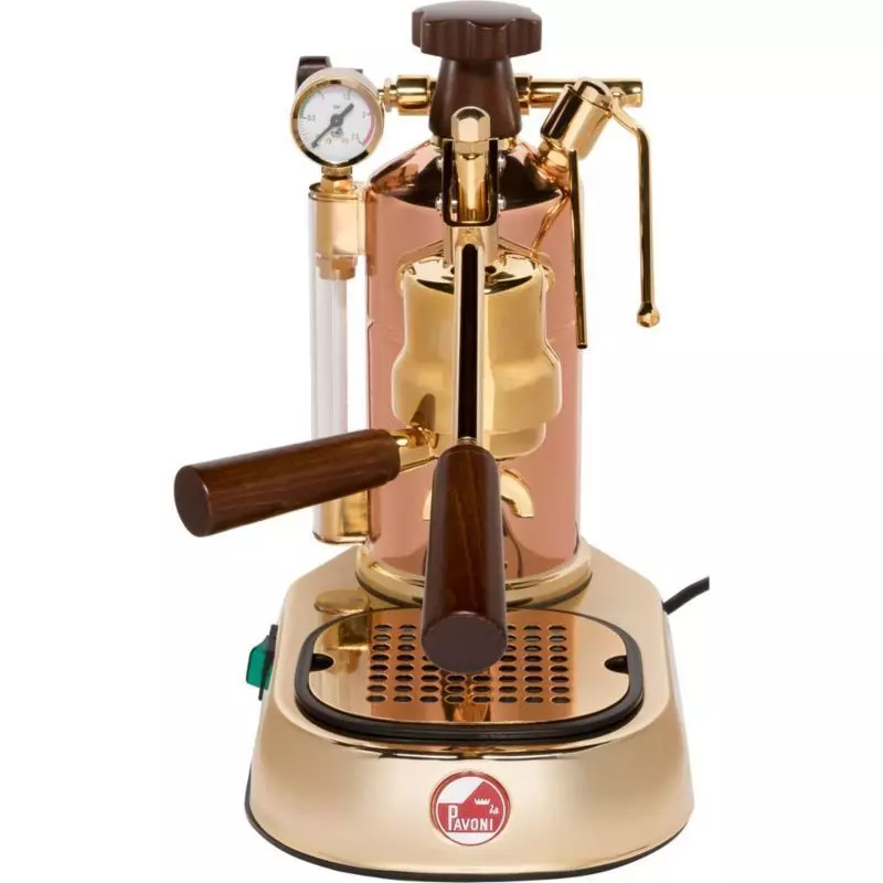 La Pavoni Lever professional karos kávéfőző arany, fa kiegészítőkkel LPLPRG01EU