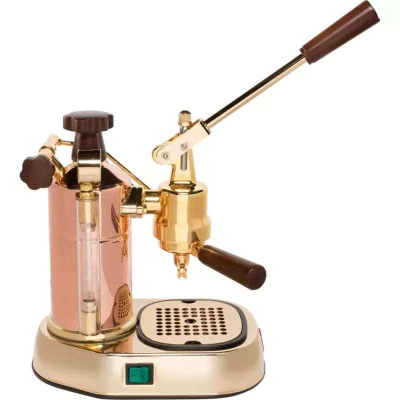 La Pavoni Lever professional karos kávéfőző arany, fa kiegészítőkkel LPLPRG01EU