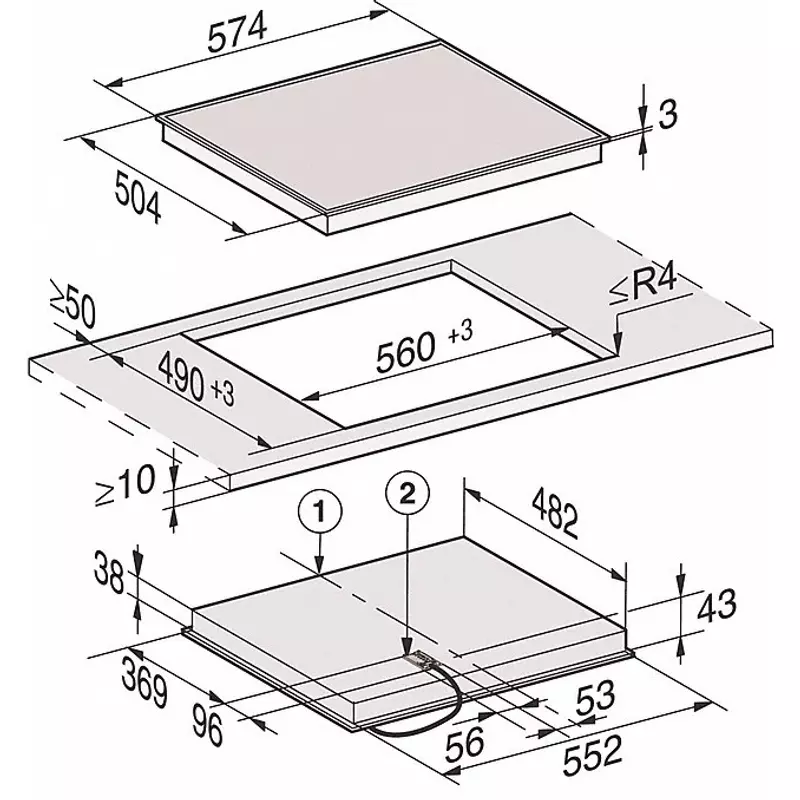 Miele KM 6520 FR  főzőlap