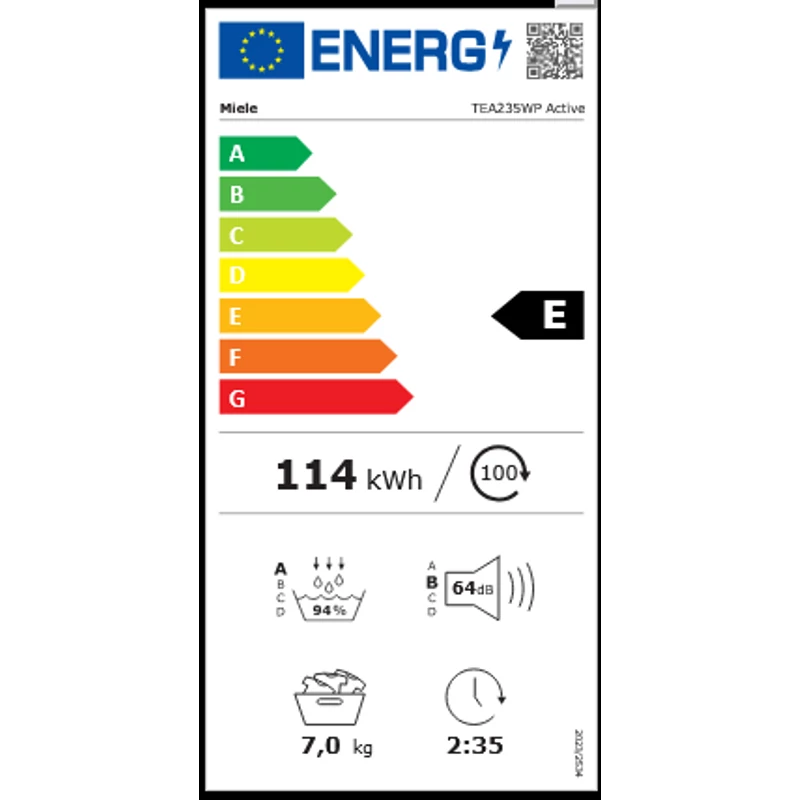 Miele TEA 235 WP EU1 LW Active hőszivattyús szárítógép