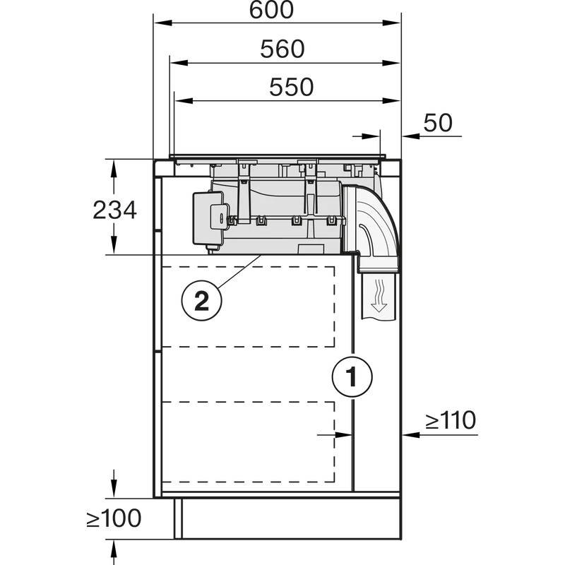 Miele KMDA 7676-1 FL BlackPerfection 800 mm  Silence Motor