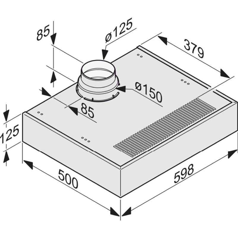 Miele DA 1260 aláépíthető páraelszívó