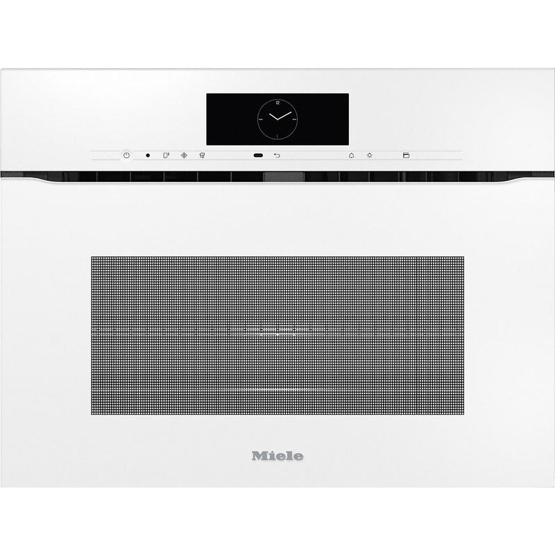 Miele H 7840 BMX briliánsfehér fogantyú nélküli mikrohullámú üzemmóddal kombinált sütő