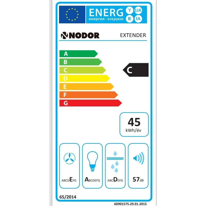 NODOR Extender 60 Inox Teleszkópos Páraelszívó