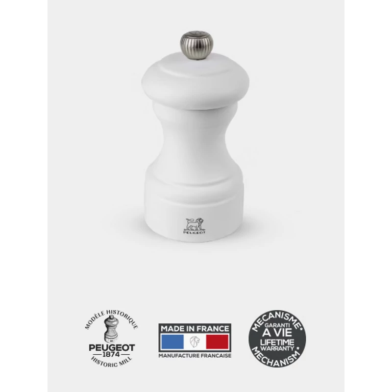Peugeot 22440 Bistro sóörlő fa 10cm matt fehér