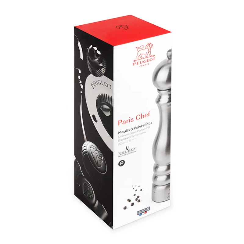 Peugeot Paris Chef borsőrlő  u'Select  rozsdamentes 22cm