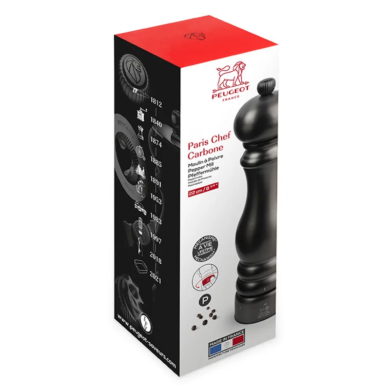 Peugeot Paris Chef borsőrlő  u'Select  carbon 22cm