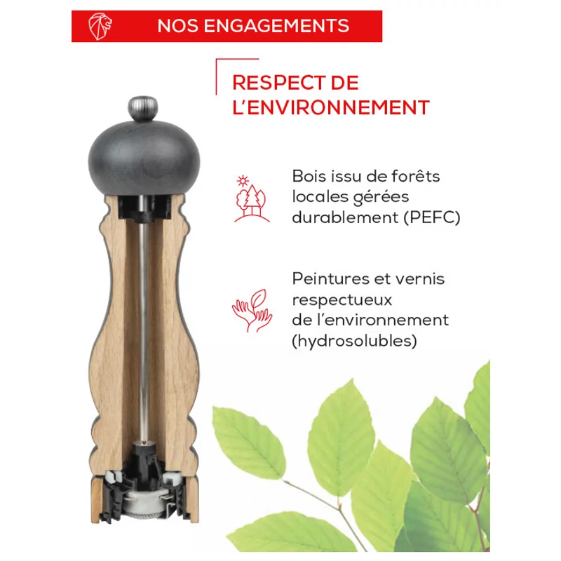 Peugeot Paris Chef borsőrlő  u'Select  rozsdamentes 22cm