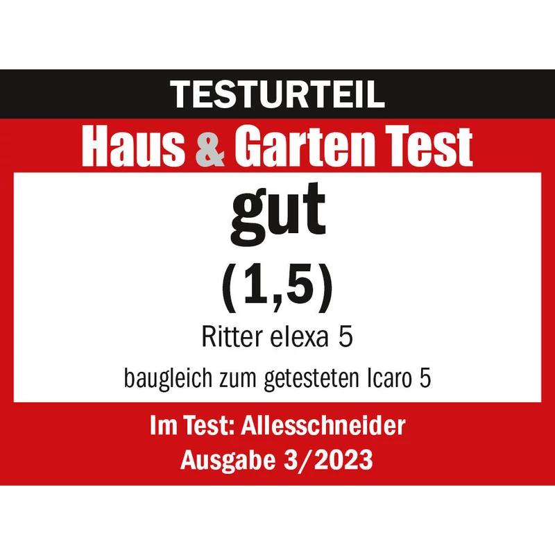 Ritter Elexa 5 szeletelőgép ezüst metál 521.025