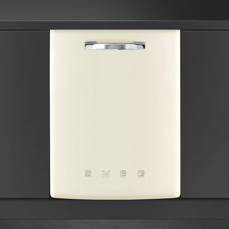 Smeg STFABCR3 beépíthető mosogatógép bézs 60cm 50-es évek stílusa