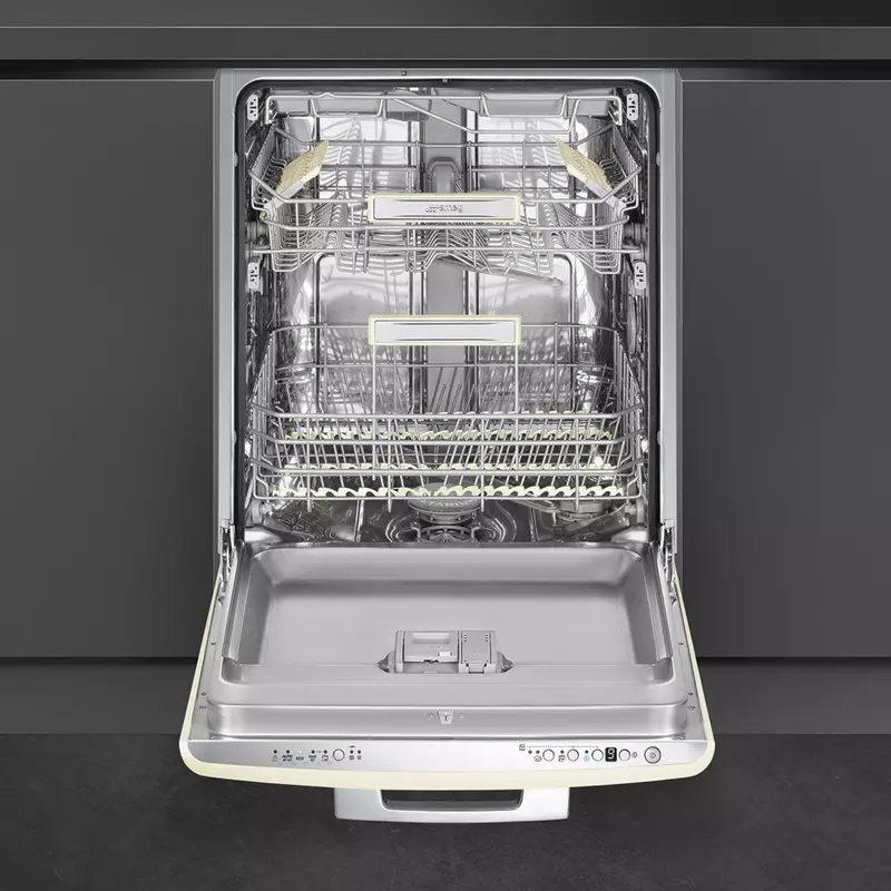 Smeg STFABCR3 beépíthető mosogatógép bézs 60cm 50-es évek stílusa