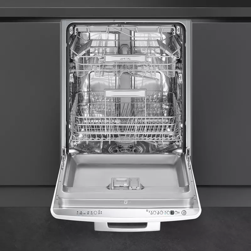 Smeg STFABWH3 beépíthető mosogatógép fehér 60cm 50-es évek stílusa