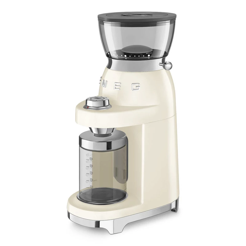 Smeg CGF03CREU félprofesszionális kávédaráló retro 150W bézs