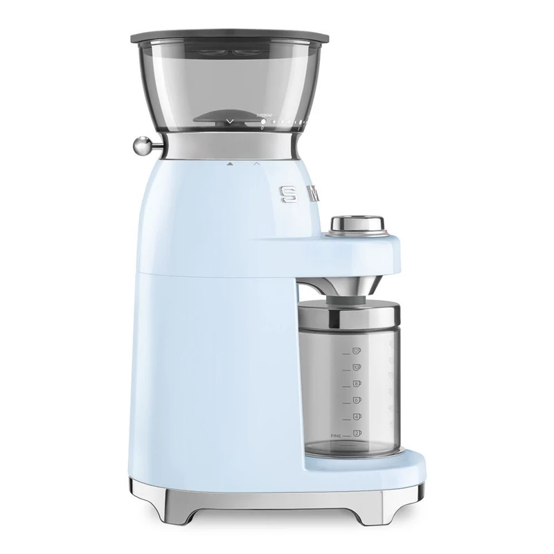 Smeg CGF03PBEU félprofesszionális kávédaráló retro 150W világoskék