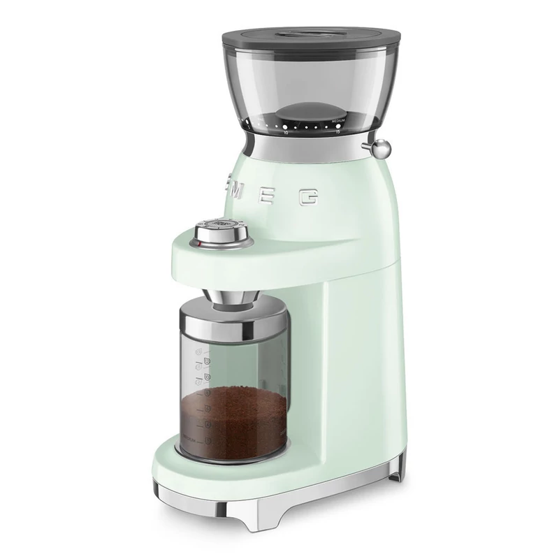 Smeg CGF03PGEU félprofesszionális kávédaráló retro 150W világoszöld