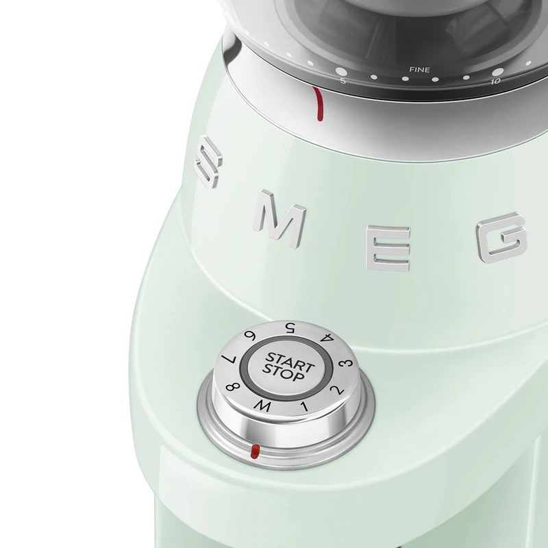 Smeg CGF03PGEU félprofesszionális kávédaráló retro 150W világoszöld