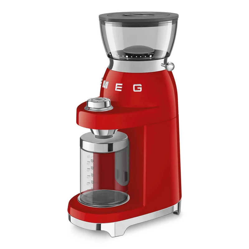 Smeg CGF03RDEU félprofesszionális kávédaráló retro 150W piros