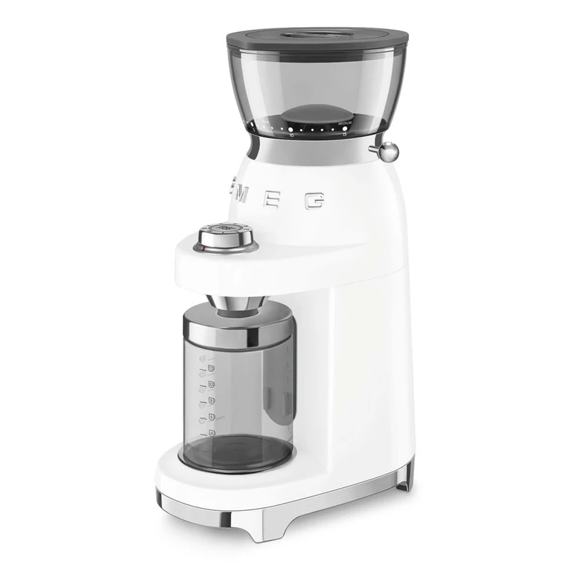 Smeg CGF03WHEU félprofesszionális kávédaráló retro 150W fehér