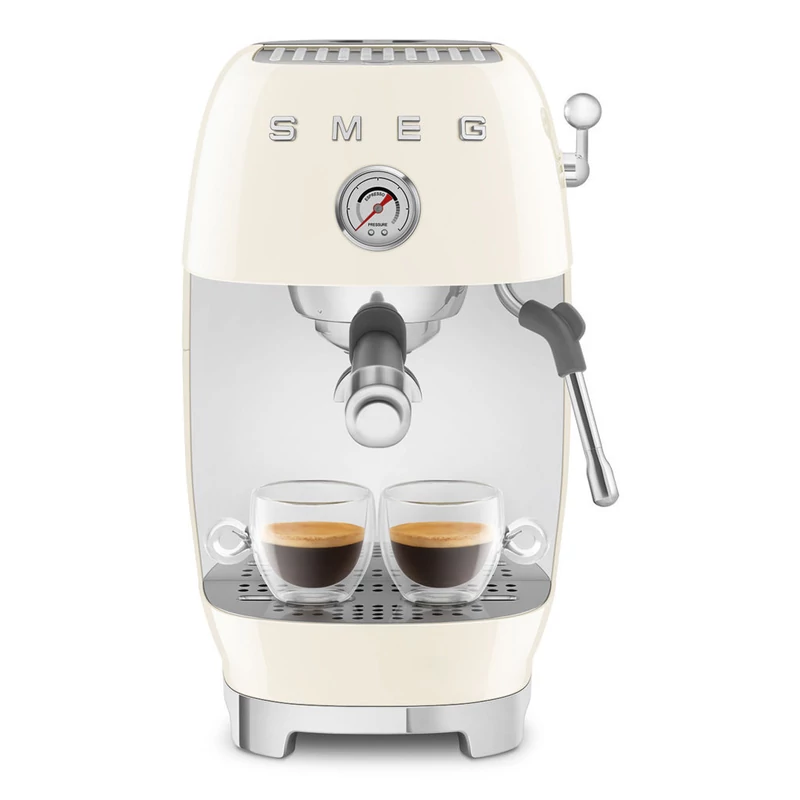Smeg ECF03CREU espresso kávéfőző cold brew funkcióval retro bézs