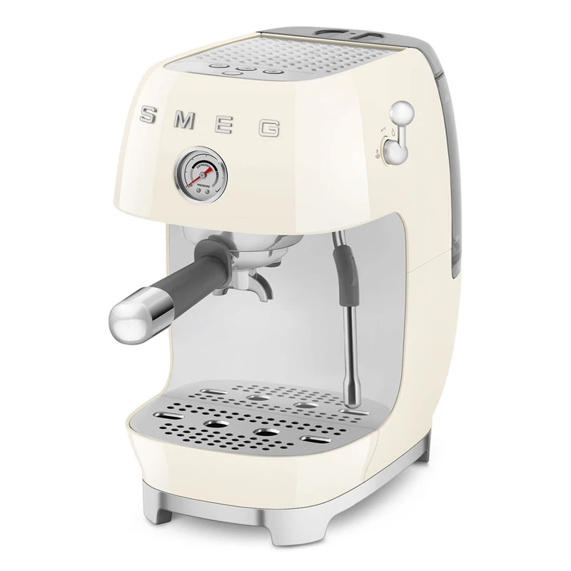 Smeg ECF03CREU espresso kávéfőző cold brew funkcióval retro bézs