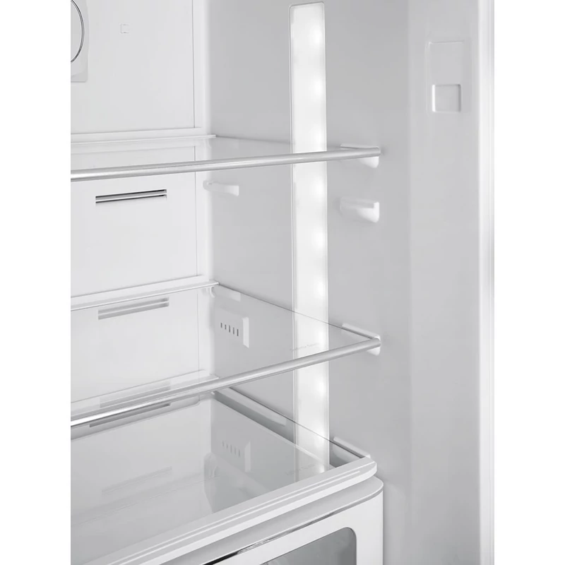 Smeg FAB32RBL5 alulfagyasztós retro hűtő jobb oldali zsanér fekete