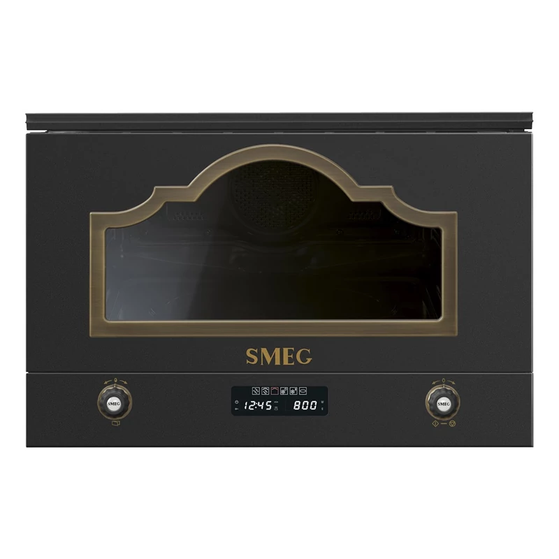 Smeg MP722AO beépíthető mikrohullámú sütő Colonial antracit