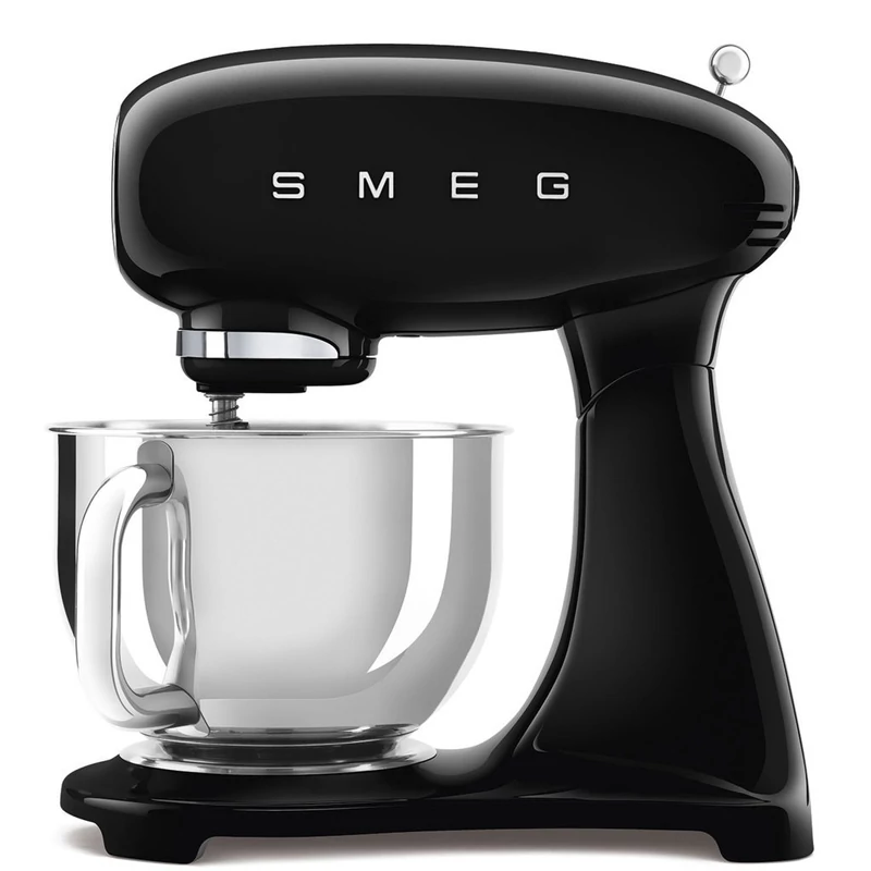 Smeg SMF05BLEU retro konyhai robotgép fekete test és talp