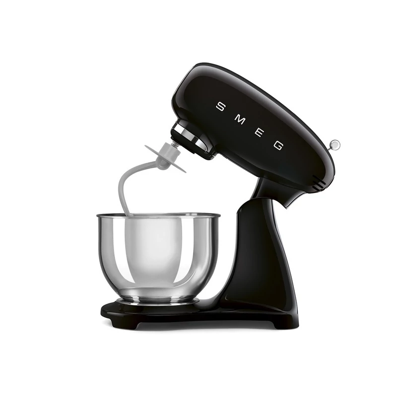 Smeg SMF05BLEU retro konyhai robotgép fekete test és talp