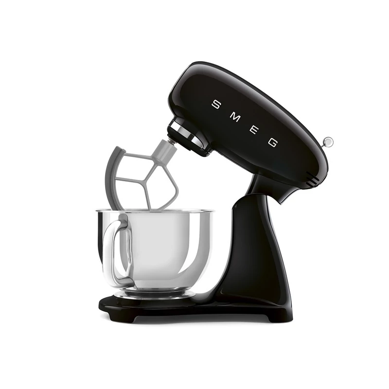Smeg SMF05BLEU retro konyhai robotgép fekete test és talp