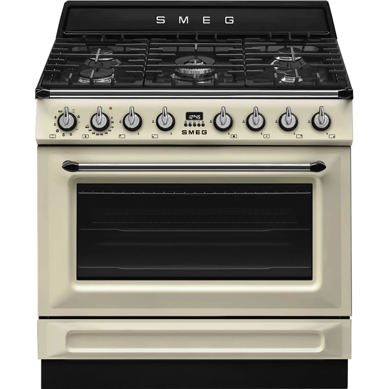 Smeg TR90GMP tűzhely Victoria design 90cm 1 sütőtér gázlap bézs