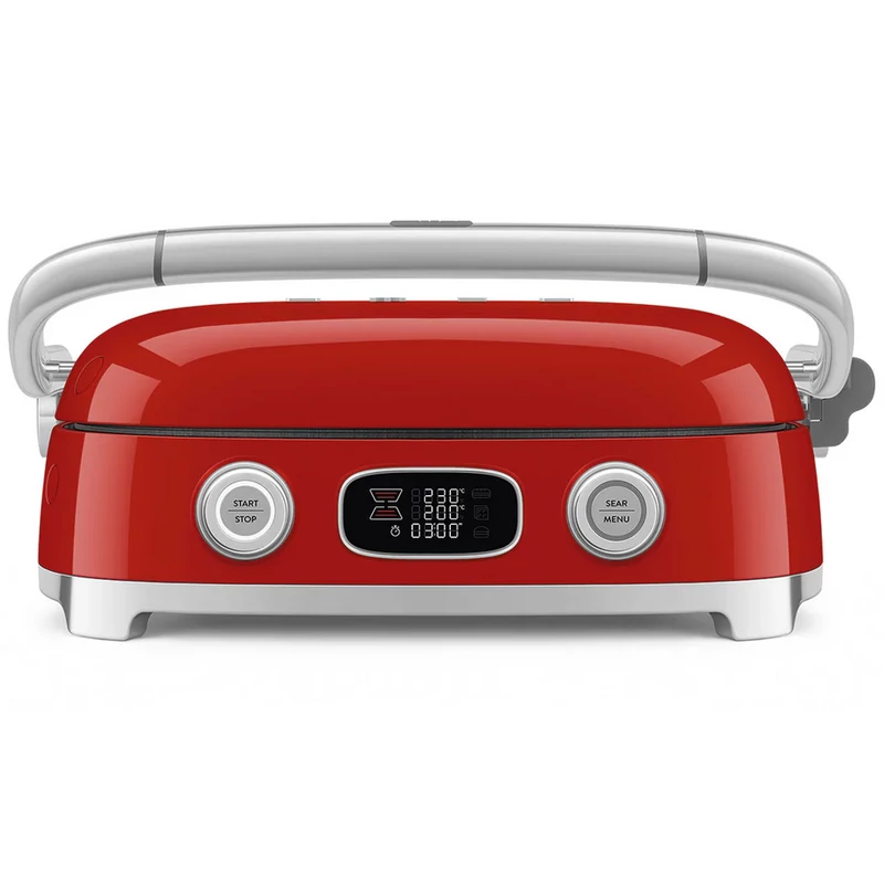 Smeg MGF01RDEU multifunkciós grillsütő retro piros