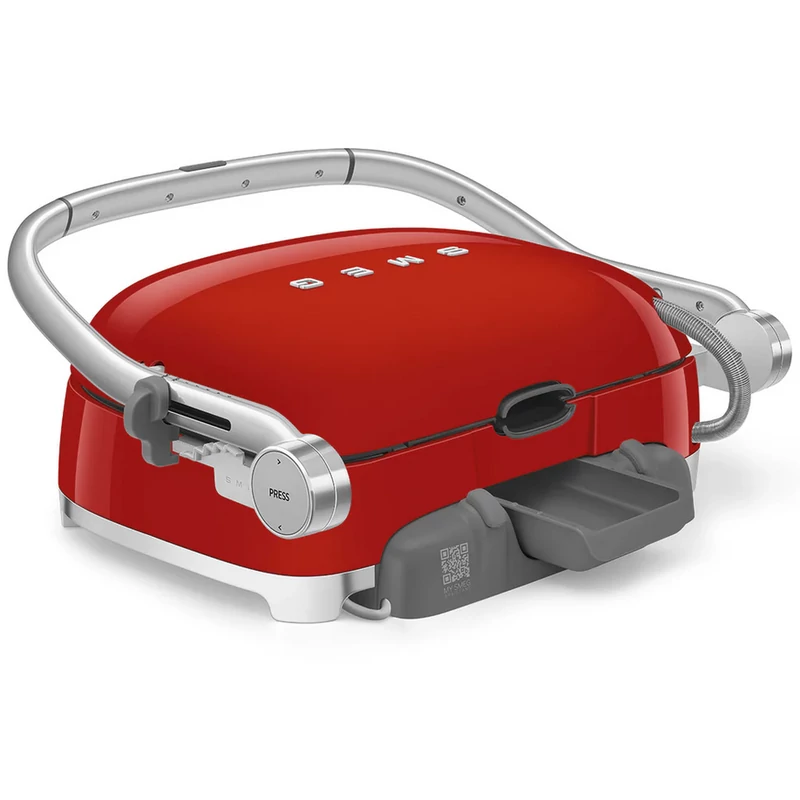 Smeg MGF01RDEU multifunkciós grillsütő retro piros