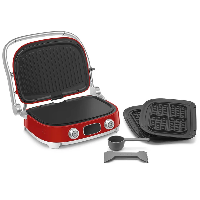 Smeg MGF01RDEU multifunkciós grillsütő retro piros