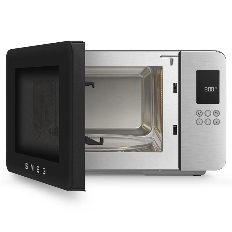 Smeg MOC01BLMEU szabadonálló mikrohullámú sütő Collezione 29L matt fekete
