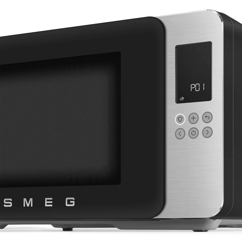 Smeg MOC01BLMEU szabadonálló mikrohullámú sütő Collezione 29L matt fekete