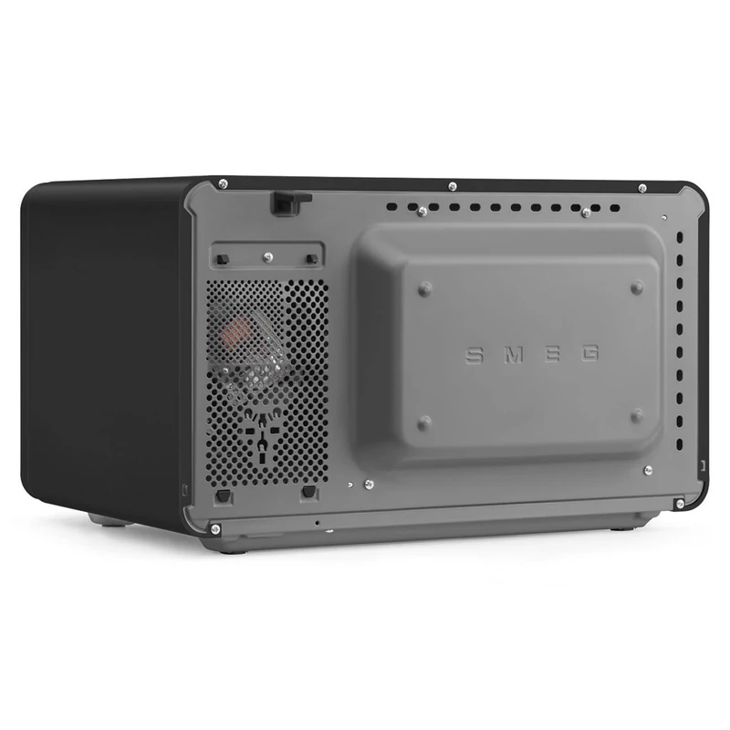 Smeg MOC01BLMEU szabadonálló mikrohullámú sütő Collezione 29L matt fekete