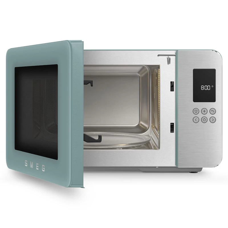 Smeg MOC01EGMEU szabadonálló mikrohullámú sütő Collezione 29L matt smaragdzöld