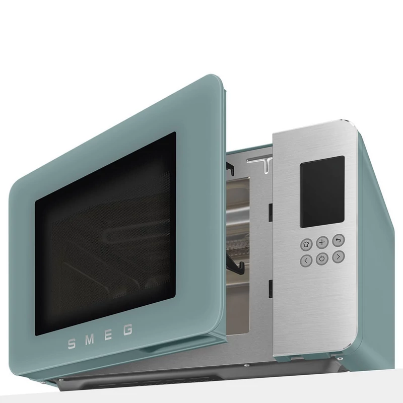 Smeg MOC01EGMEU szabadonálló mikrohullámú sütő Collezione 29L matt smaragdzöld