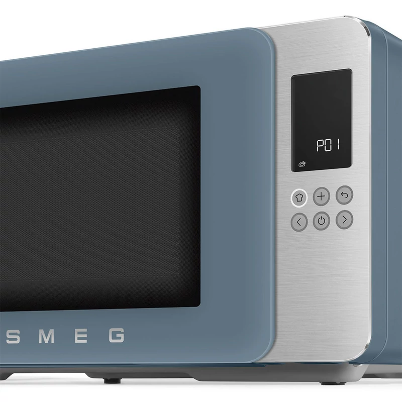 Smeg MOC01SBMEU szabadonálló mikrohullámú sütő Collezione 29L matt viharkék