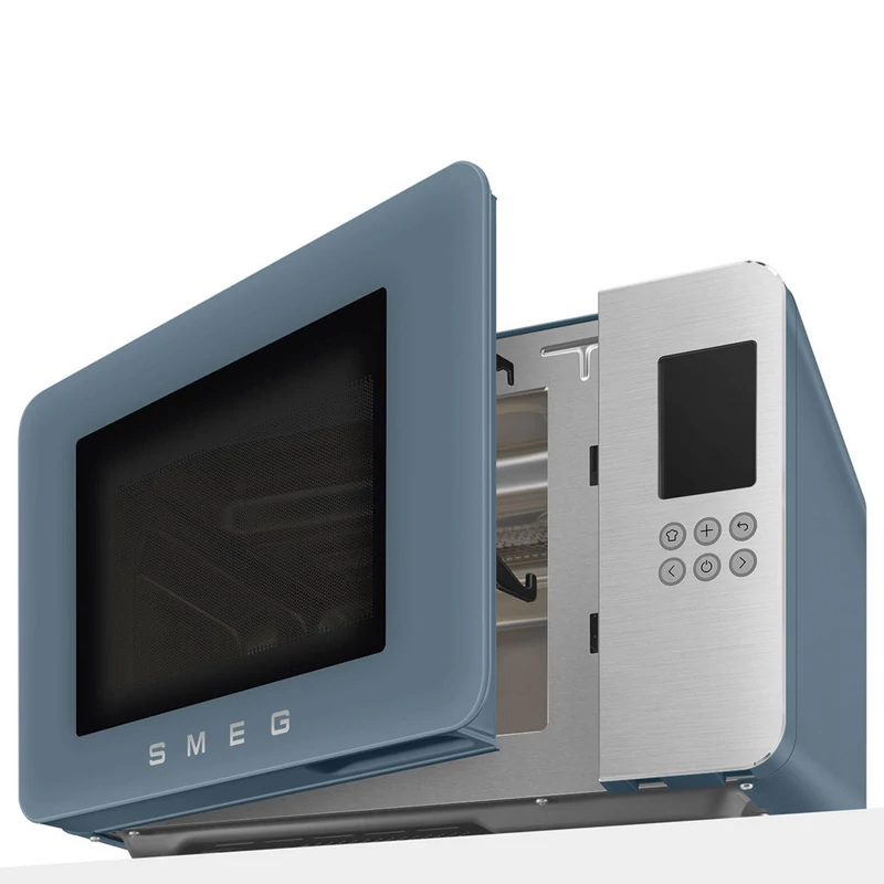 Smeg MOC01SBMEU szabadonálló mikrohullámú sütő Collezione 29L matt viharkék