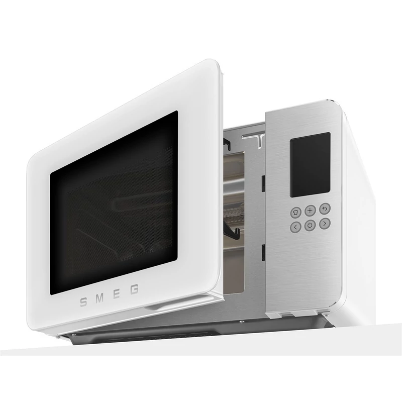 Smeg MOC01WHMEU szabadonálló mikrohullámú sütő Collezione 29L matt fehér
