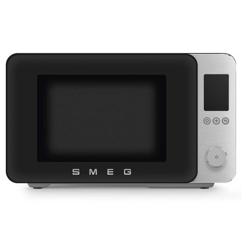 Smeg MOC02BLMEU szabadonálló kombi mikrohullámú sütő Collezione 27L matt fekete