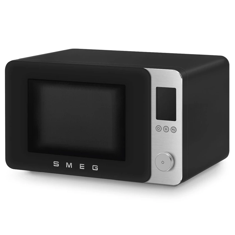 Smeg MOC02BLMEU szabadonálló kombi mikrohullámú sütő Collezione 27L matt fekete