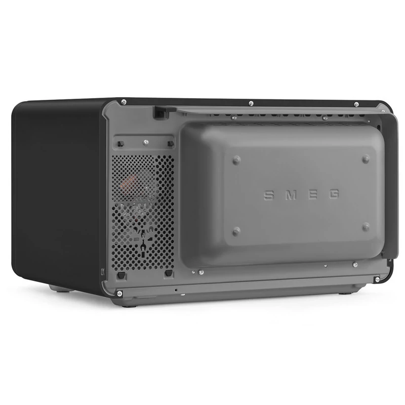 Smeg MOC02BLMEU szabadonálló kombi mikrohullámú sütő Collezione 27L matt fekete
