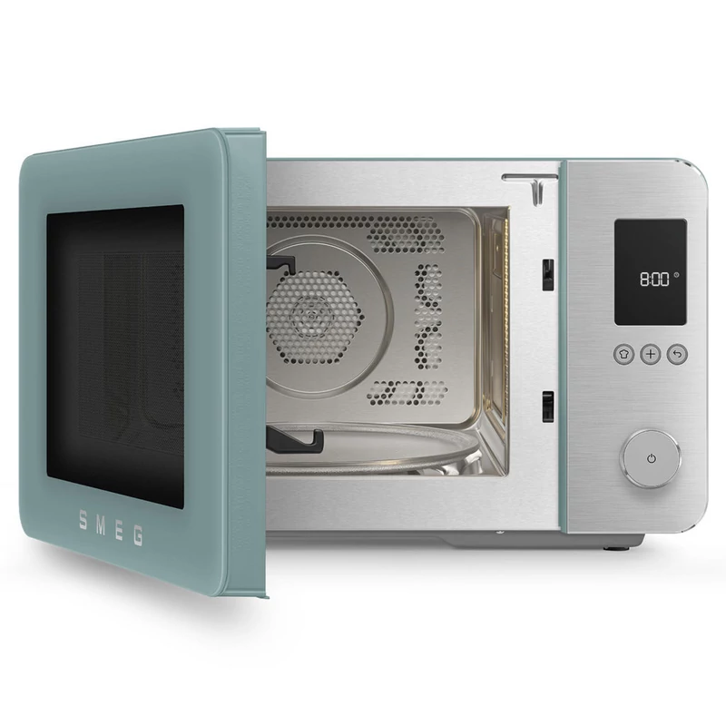 Smeg MOC02EGMEU szabadonálló kombi mikrohullámú sütő Collezione 27L matt smaragdzöld