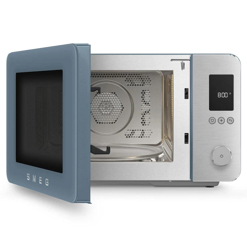 Smeg MOC02SBMEU szabadonálló kombi mikrohullámú sütő Collezione 27L matt viharkék